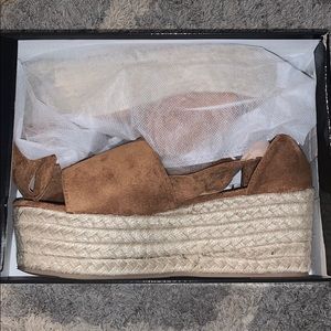 Brown espadrille sandals